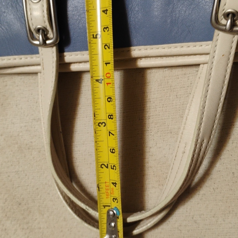 Vintage Cadet Blue Leather Coach Handbag - Picture 11 of 11